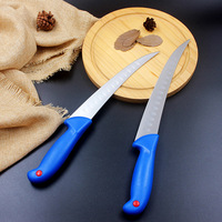 Couteau à lame incurvée populaire en acier inoxydable coupe couteau de pêche couteau à filet pour outil de cuisine de cuisine