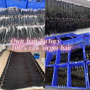 Paquete de pelo de muestra gratis, cabello humano indio Virgen sin procesar, con cutícula natural, de la India - Product Image 4