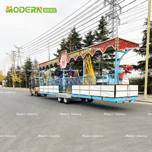 Montaña Rusa Móvil Dragón, Equipo de Diversión Montado en Remolque, Montaña Rusa Infantil para Carnaval en Venta - Product Image 5