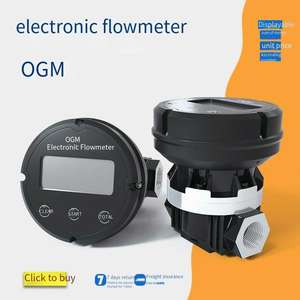 Medidor de fluxo de descarga de combustível elétrico, medidor de fluxo de engrenagem oval digital ogm para indústria petroquímica de consumo de motor diesel - Product Image 3