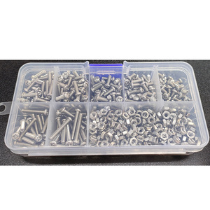 Ensemble de vis et d'écrous M3 en acier inoxydable 304, 580 pièces, tête ronde, embout cruciforme, attaches ménagères, emballage en boîte - Product Image 2