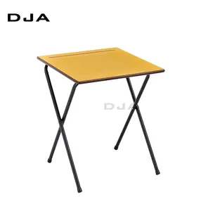 DJA办公室和学校家具供应商书桌折叠学生胶合板粉末涂层饰面桌套装