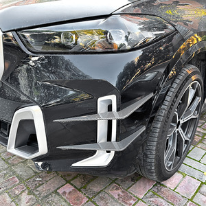 Bmw X5 G05 Lci M Sport Front Bumper Air Vent Decals Piano Black Carbon Fiber Texture Adhesive Exterior Modification - Product Image 1