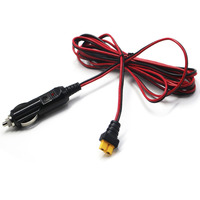 Kabel Pengisi Daya 16AWG XT60 Female ke Cigarette Lighter Male untuk Perangkat Pengisian Baterai