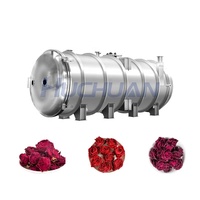 Huchuan industriële vriesdroogmachine voor voedselverwerking, grote capaciteit, SUS304 roestvrij staal, PLC-gestuurd, gasverwarming