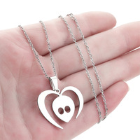 Bonne Qualité Tokio Hotel Alien Pendentif Alien Logo Bijoux Collier En Acier Inoxydable