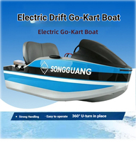 Kart aquatique monoplace à batterie lithium 50 km/h, maniabilité agile, équipement de location pour sports nautiques en lac de station balnéaire