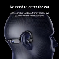 Écouteurs sans fil à conduction osseuse pour le sport et la natation, casque mains libres avec micro pour la course à pied, écouteurs X7