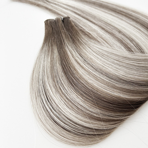 SHE vendeurs de cheveux alignés sur les cuticules indiennes brutes Meches Hair 100% Cheveux Naturelle Genius Weft New Hair Weft Balayage - Product Image 3