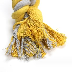 Nuovo 3 nodi corda di cotone cane masticare giocattoli per la pulizia dei denti di grandi dimensioni medio piccolo cane giocattoli - Product Image 4