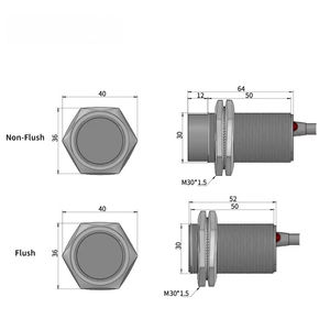 Le détecteur de proximité capacitif série M30 détecte un capteur de proximité capacitif NPN non contigüe de 20 mm sans commande. - Product Image 4