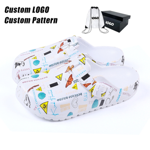 Pantuflas de Jardín Sostenibles para Enfermeras, Diseño Antideslizante con Patrón Impreso, Plantilla Ligera para Uso en Otoño y Verano - Product Image 1