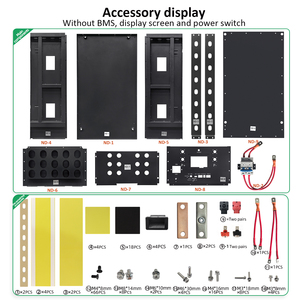 กล่องแบตเตอรี่จากคลังสินค้าโปแลนด์ พร้อม JK BMS และจอ LCD สำหรับแบตเตอรี่แบบแท่งปริซึม 16S48V 280Ah 314Ah ระบบโซลาร์เซลล์ DIY - Product Image 6