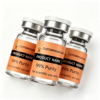 42. Étiquettes autocollantes personnalisées anti-âge en PP imperméable, petites, pour sérums cosmétiques anti-rides aux peptides