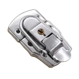 키 스프링 래치 캐치 토글 잠금 장치가있는 안전 캐비닛 상자 사각 잠금 슬라이딩 도어 창 하드웨어 용 금속 걸쇠