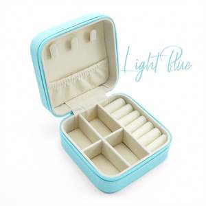 Small Ring Earring Necklace Pu <b>Jewellery</b> Case <b>Travel</b> Jewelry <b>Box</b> Leather Jewelry Organizer - Product Image 6