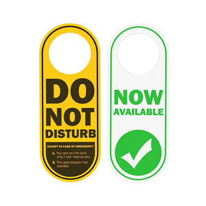 Do Not Disturb Sign Double Sided PVC Waterproof Hotel Door Notice Board Hanging - Product Image 3