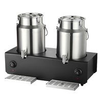 Distributeur de boissons de jus électrique à bouton de capacité 10L/20L, Machine à boissons froides réfrigérée en acier inoxydable