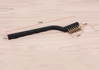 Lot de 3 brosses métalliques industrielles DIY OEM en laiton et nylon pour le nettoyage, l'élimination de la rouille, le décapage de peinture et le dégrossissage des détails métalliques – Outils à main