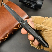 Petit couteau pliant CN Divine Sword avec manche en alliage de titane pour le camping en plein air, pratique et tranchant, modèle de poche, EDC