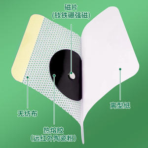 Parche de terapia magnética para aliviar la bronquitis y la tos, para adultos y niños, alivia el dolor, promueve la circulación sanguínea, adhesivo médico - Product Image 1