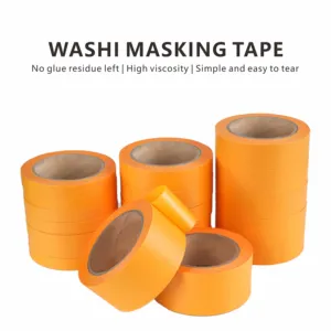 HWK 50M Single Sided Adhesive Painter's Tape Set Custom Printed Crepe Paper Home DIY Masking Tape