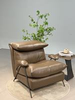 Canapé/Chaise de salon moderne en métal extensible avec coussin amovible et lavable pour hôtels, cafés, appartements, chambres, salles à manger, salons familiaux