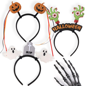 Diadema de Halloween con Araña, Fantasma y Calabaza para Disfraces y Accesorios para el Cabello - Product Image 2