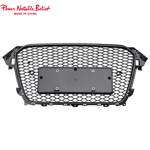 Xe A4 S4 Chrome bóng màu đen phía trước nướng rs4 phong cách phía trước thể thao Hex lưới tổ ong nướng cho Audi A4 S4 b8.5 2013 2014 2015 2016 - Product Image 1