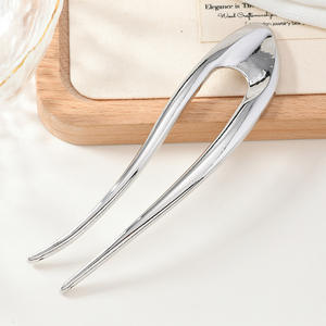 Épingle à cheveux simple en alliage pour femme, pince à cheveux en forme de U avec bordure en corne, accessoire capillaire léger et élégant pour jeune fille - Product Image 6