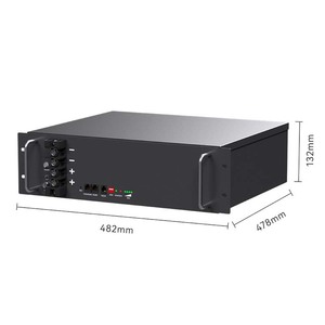 แบตเตอรี่ลิเธียมไอรอนฟอสเฟต 48V200/100AH แบบต่อพ่วงได้ในตู้ สำหรับติดตั้งบนแร็คโซลาร์เซลล์ ใช้เป็นสถานีฐานสื่อสาร สำรองพลังงาน 5 กิโลวัตต์ชั่วโมง - Product Image 2