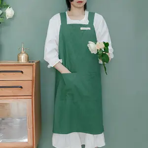 Новый стиль милое женское платье японский фартук с крестом на спине пустые кухонные фартуки в японском стиле фартук