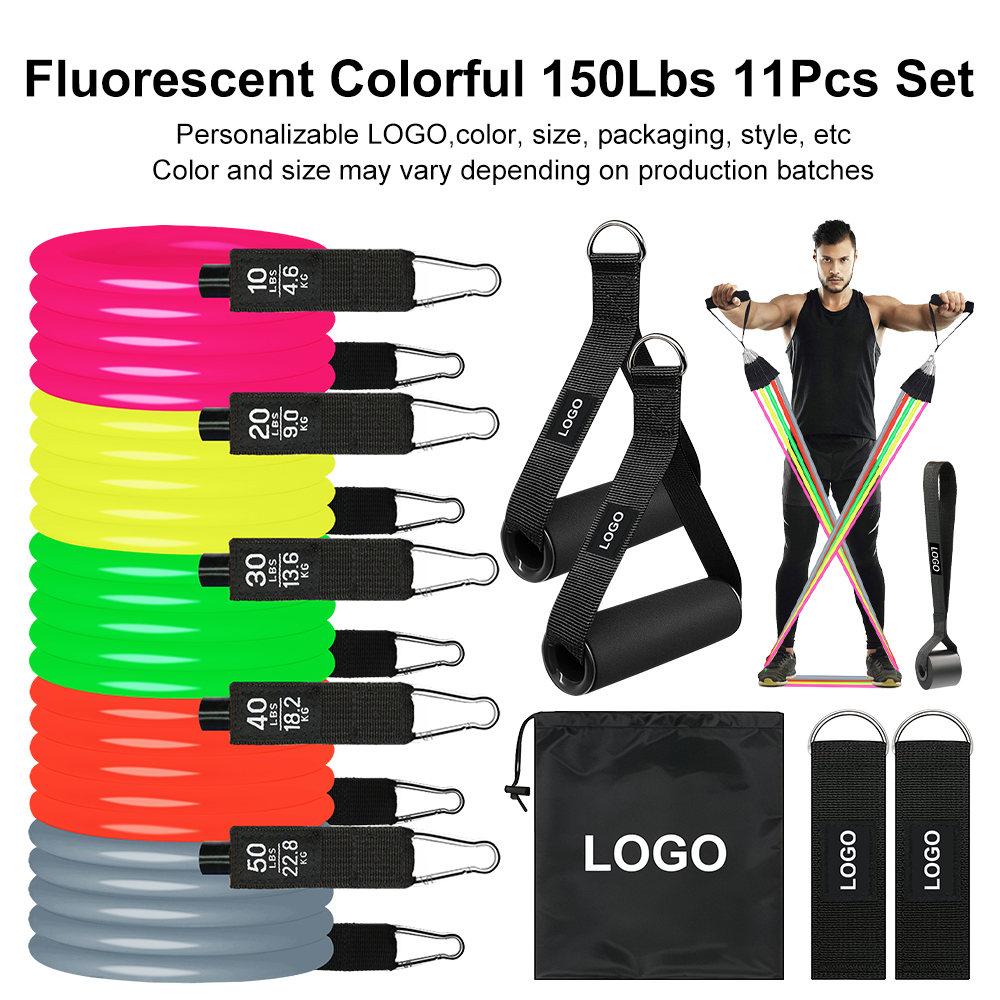 Juego de 11 piezas de 150 libras de colores fluorescentes