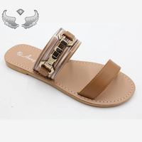 Chaussures pour femmes tendances, nouvelles arrivées, sandales imprimées au design optimal, sandales pour femmes avec logo, prêtes à être expédiées, en stock