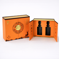 Boîte cadeau de luxe personnalisée avec gaufrage, fermeture magnétique, emballage rigide en matériaux recyclés pour whisky, vodka, boissons énergisantes, sodas