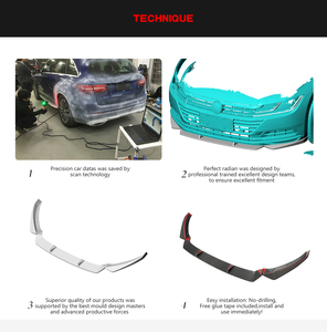 Divisor de Labios Delantero para Parachoques de Fibra de Carbono para VW <span class=keywords><strong>Arteon</strong></span> Hatchback de 4 Puertas 2019-2020 (No Compatible con <span class=keywords><strong>R</strong></span>-Line) - Product Image 6