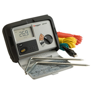 Testeur de résistance de terre Megger Det3Tc 25/50V 3P 2P, compteur numérique pour tests électriques - Product Image 3