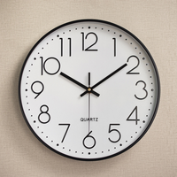 Reloj de pared de cuarzo silencioso, reloj digital cúbico, reloj de pared para sala de estar y dormitorio, reloj digital simple, decoraciones para el hogar