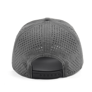 Gorra de Béisbol de 5 Paneles de Alta Calidad Personalizada con Cuerda y Logo de Goma PVC, Sombrero Impermeable Perforado con Agujeros Cortados a Láser, Gorra de Golf de Alto Rendimiento Estilo Dad Hat - Product Image 4