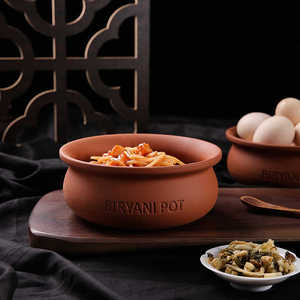 High Quality Microwave Safe <b>Clay</b> Biryani <b>Pot</b> Oven Terracotta Food <b>Pot</b> Cookware for Desi Style <b>Cooking</b> Serving on Gas Stove - Product Image 4