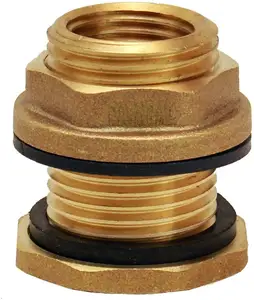 1/2 NPT Chumbo Compliant Bronze conector Do Tanque de água Theaded Antepara Montagem