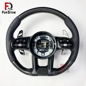 Accessoires de mise à niveau pour voitures <span class=keywords><strong>Mercedes</strong></span> Benz, volant en fibre de carbone pour Amg Benz <span class=keywords><strong>Clk</strong></span> W209 v Class W447 GLC X253 300 63s - Product Image 2