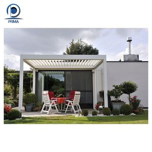 Pergola de luxe de tonnelle en aluminium de pergola de patio de jardin avec les rideaux escamotables - Product Image 2