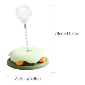 <span class=keywords><strong>Juguete</strong></span> Giratorio para Gatos con Dispensador de <span class=keywords><strong>Comida</strong></span>, Divertido Palo para Gatos con Bola de TPR, Juguetes Prácticos para Mascotas - Product Image 3
