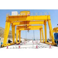 Kran Gantry Mobile 2 Ton Langsung dari Pabrik, Pengangkat Lempengan Batu, Kran Gantry Tipe A untuk Granit