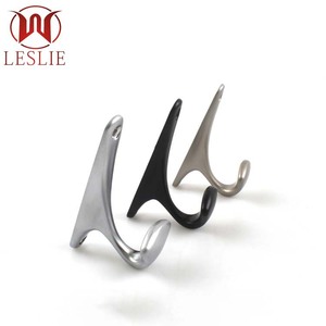Leslie Metal Coat <b>Hook</b> Zinc Alloy Wall Mounted Wardrobe Clothes <b>Hook</b> Contemporary Design Easy Installation - Product Image 2