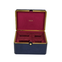 Boîte à bijoux en bois à finition brillante avec intérieur en velours rouge, logo personnalisé, coffret de rangement de luxe pour cadeau de mariage et présentation de bijoux