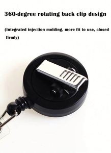 Custom Alligator Clip Retractable Nurse Badge Holder UV Printed Silicone for Beaded ID Badge Reel - Product Image 3