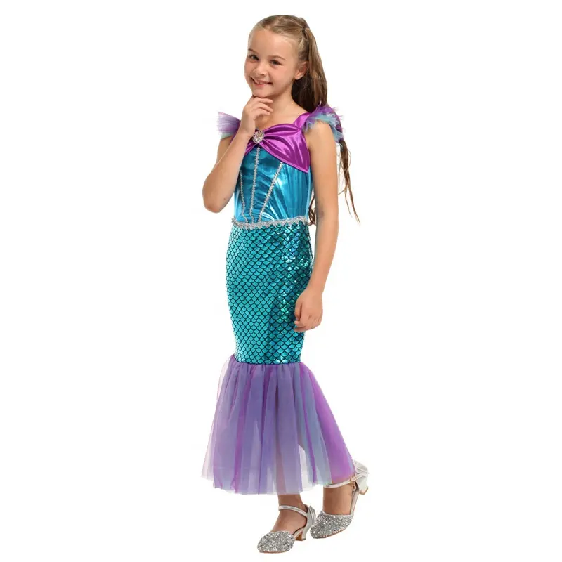 Costumi Cosplay di Halloween Costume da ragazza a sirena per bambini