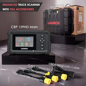 Herramienta de Diagnóstico CRP129 HD 24V para Camiones de Trabajo Pesado, Lector de Códigos para Vehículos Comerciales OBD2 - Product Image 6